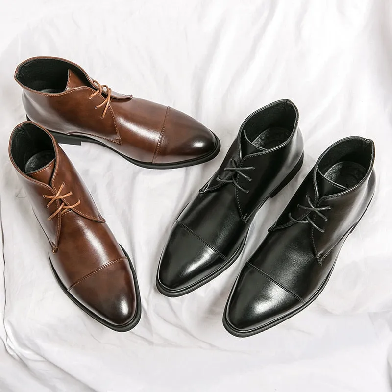 The Mislawa 2 -  Red bottom Leather Boots For Men
