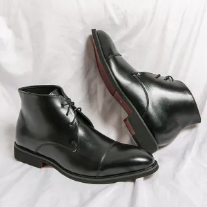 The Mislawa 2 -  Red bottom Leather Boots For Men