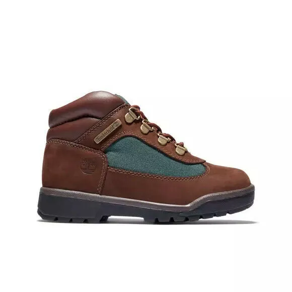 Timberland TB016737 Youth Kid's Brown/ Olive Field Chukka Boots Shoes BS569
