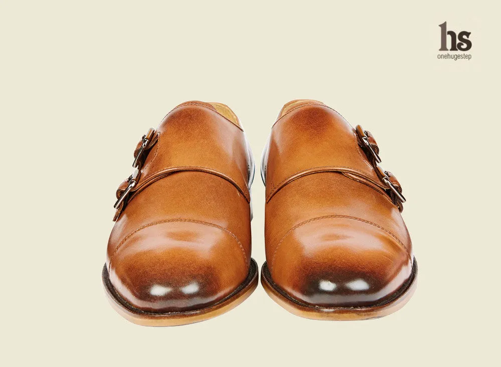 Toecap Double Strap Monk