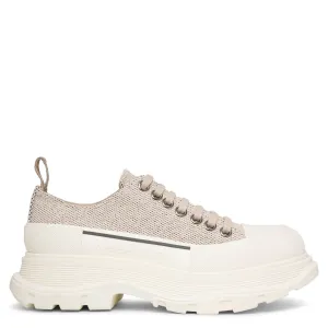 Tread slick natural canvas low top