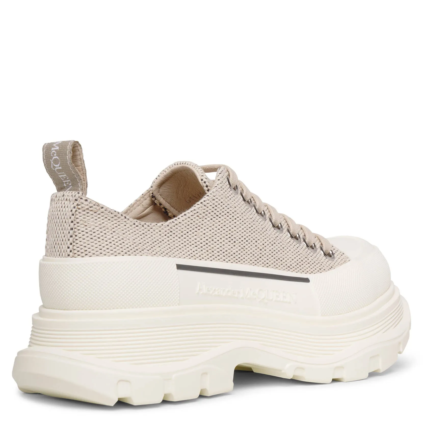 Tread slick natural canvas low top