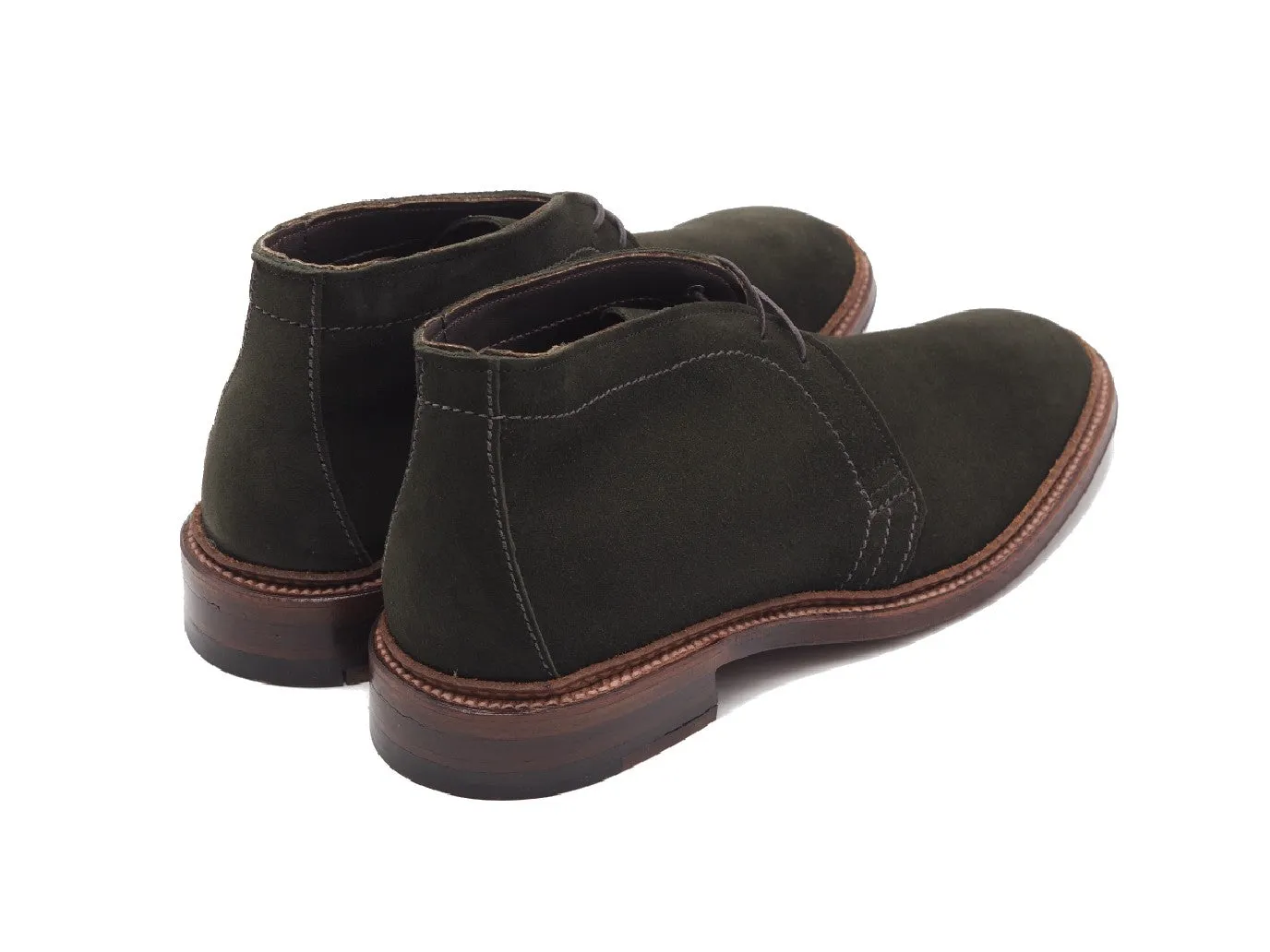Unlined Chukka Boot Hunting Green Suede