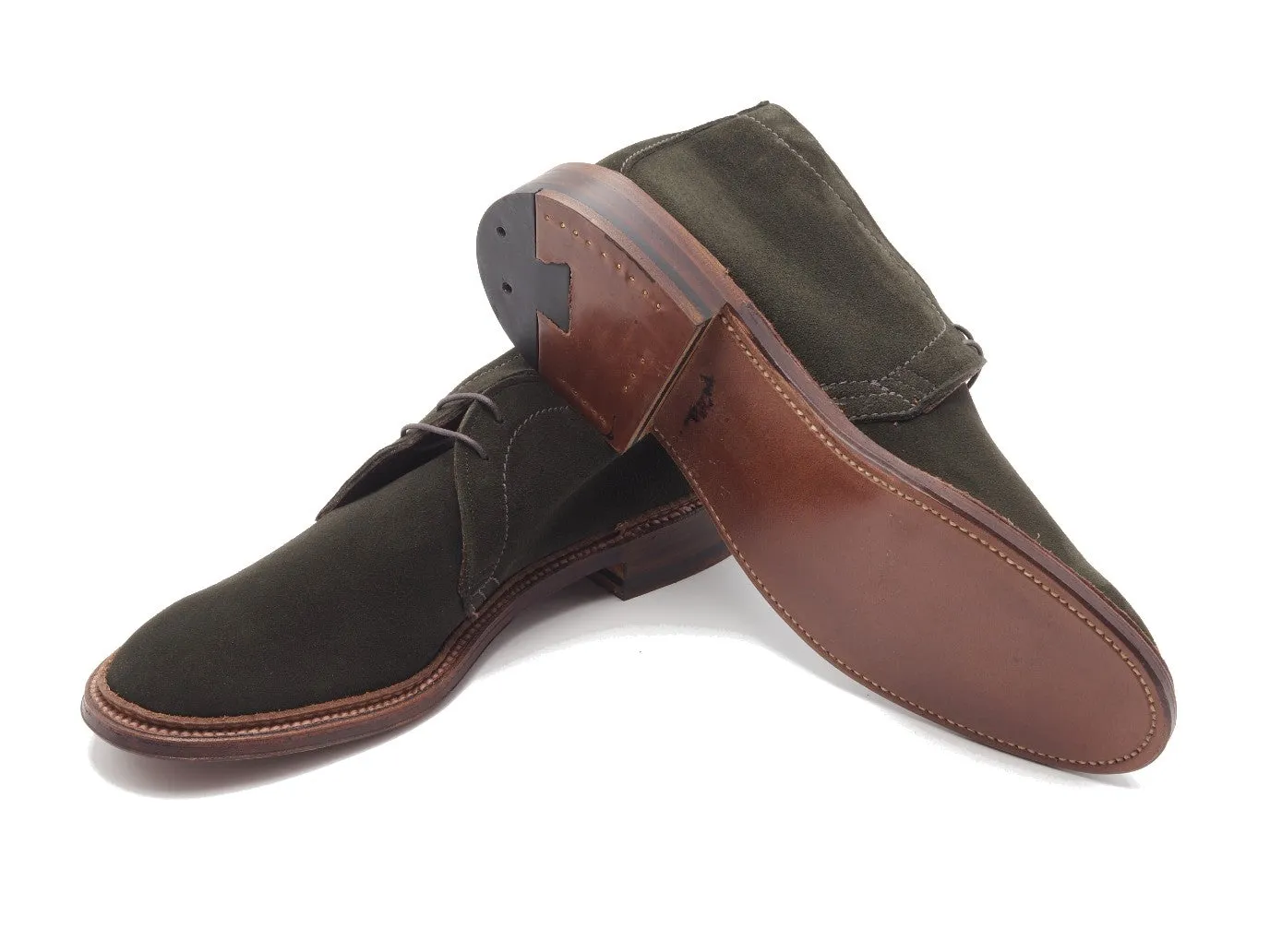 Unlined Chukka Boot Hunting Green Suede