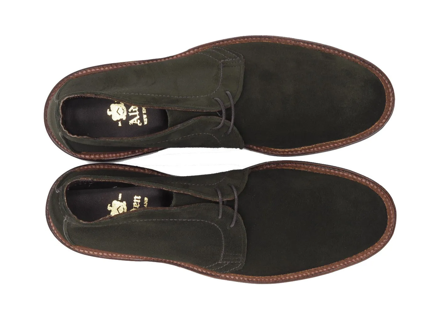 Unlined Chukka Boot Hunting Green Suede
