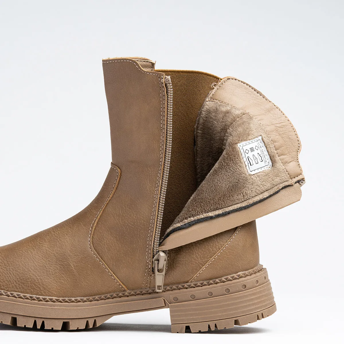 Wojtyłko Girls' Beige Insulated Ankle Boots | 5Z23013I