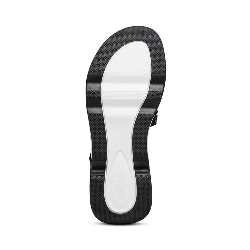 WOMEN'S AETREX MARZ ADJUSTABLE SPORT SANDAL | BLACK